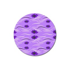 Folk Flowers Print Floral Pattern Ethnic Art Magnet 3  (round) by Eskimos