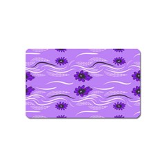 Folk Flowers Print Floral Pattern Ethnic Art Magnet (name Card) by Eskimos