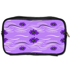 Folk Flowers Print Floral Pattern Ethnic Art Toiletries Bag (one Side) by Eskimos