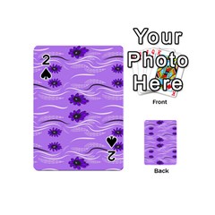 Folk Flowers Print Floral Pattern Ethnic Art Playing Cards 54 Designs (mini) by Eskimos