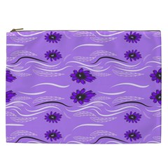 Folk Flowers Print Floral Pattern Ethnic Art Cosmetic Bag (xxl) by Eskimos