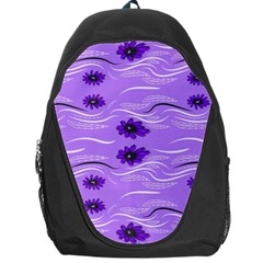 Folk Flowers Print Floral Pattern Ethnic Art Backpack Bag by Eskimos