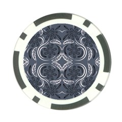 Folk Flowers Print Floral Pattern Ethnic Art Poker Chip Card Guard (10 Pack) by Eskimos