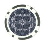 Folk flowers print Floral pattern Ethnic art Poker Chip Card Guard (10 pack) Front