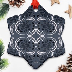 Folk Flowers Print Floral Pattern Ethnic Art Ornament (snowflake)