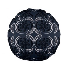 Folk Flowers Print Floral Pattern Ethnic Art Standard 15  Premium Round Cushions by Eskimos