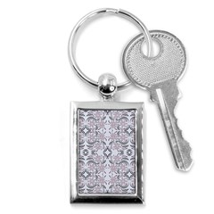 Folk Flowers Print Floral Pattern Ethnic Art Key Chain (rectangle) by Eskimos