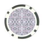 Folk flowers print Floral pattern Ethnic art Poker Chip Card Guard Front