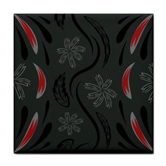 Folk flowers print Floral pattern Ethnic art Tile Coaster