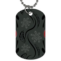 Folk flowers print Floral pattern Ethnic art Dog Tag (Two Sides)