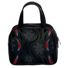 Folk flowers print Floral pattern Ethnic art Classic Handbag (Two Sides)