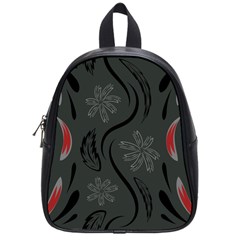 Folk flowers print Floral pattern Ethnic art School Bag (Small)