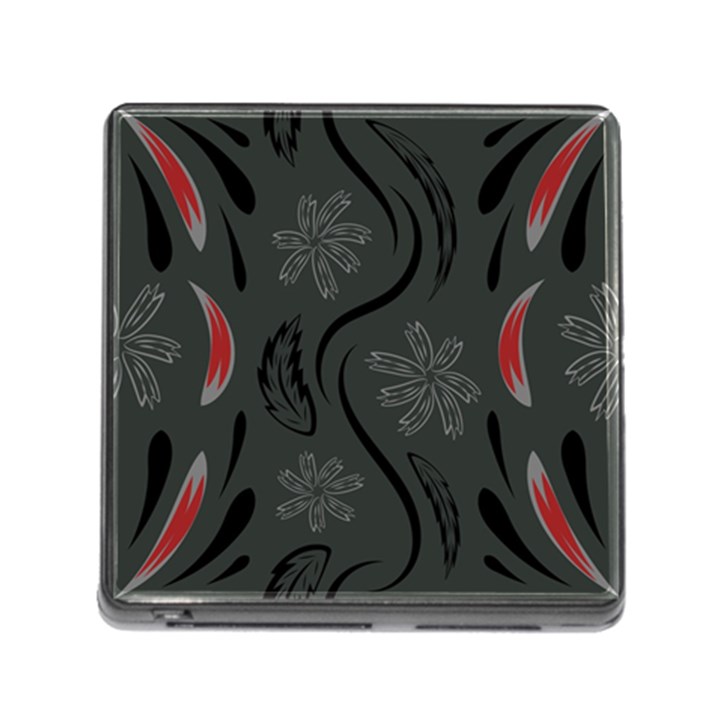 Folk flowers print Floral pattern Ethnic art Memory Card Reader (Square 5 Slot)