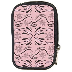 Folk Flowers Print Floral Pattern Ethnic Art Compact Camera Leather Case by Eskimos