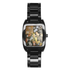 20220709 095839 Stainless Steel Barrel Watch by Hayleyboop