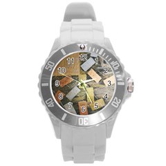 All That Glitters Is Gold  Round Plastic Sport Watch (l)