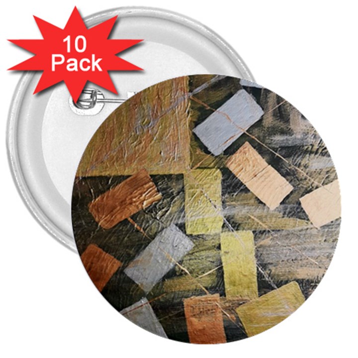 All that glitters is gold  3  Buttons (10 pack) 