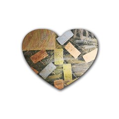 All That Glitters Is Gold  Rubber Coaster (heart) by Hayleyboop