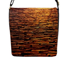 Cobblestones Flap Closure Messenger Bag (l) by artworkshop