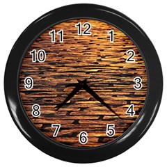 Cobblestones Wall Clock (black) by artworkshop