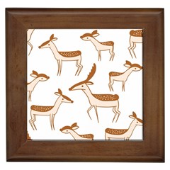 Cute Animal Deer Framed Tile by artworkshop