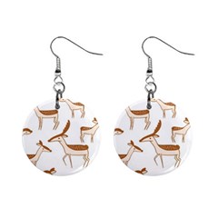 Cute Animal Deer Mini Button Earrings by artworkshop