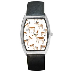 Cute Animal Deer Barrel Style Metal Watch by artworkshop