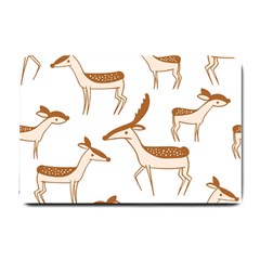 Cute Animal Deer Small Doormat  by artworkshop