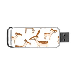 Cute Animal Deer Portable Usb Flash (two Sides) by artworkshop