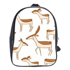 Cute Animal Deer School Bag (xl) by artworkshop