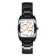 Cute Animal Deer Stainless Steel Barrel Watch by artworkshop