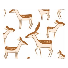 Cute Animal Deer Double Sided Flano Blanket (large)  by artworkshop