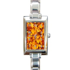 Fall Rectangle Italian Charm Watch by artworkshop