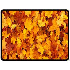 Fall Double Sided Fleece Blanket (large)  by artworkshop