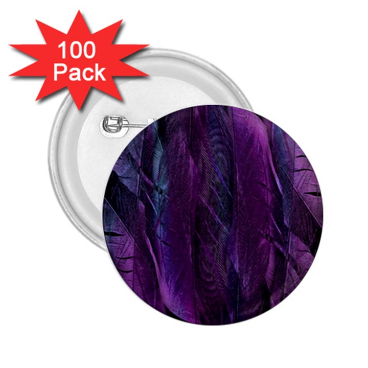 Feather 2.25  Buttons (100 pack) 