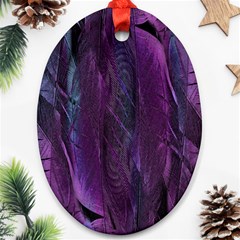 Feather Oval Ornament (Two Sides)