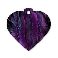 Feather Dog Tag Heart (two Sides) by artworkshop