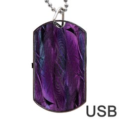 Feather Dog Tag USB Flash (One Side)