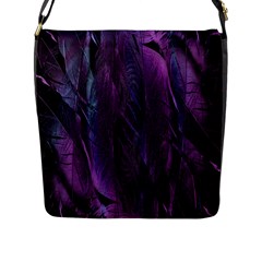 Feather Flap Closure Messenger Bag (L)