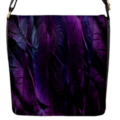 Feather Flap Closure Messenger Bag (S)