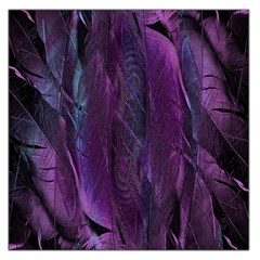 Feather Square Satin Scarf (36  x 36 )