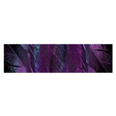 Feather Oblong Satin Scarf (16  x 60 )