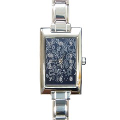 Internet Planet Drinks Rectangle Italian Charm Watch by artworkshop