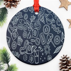 Internet Planet Drinks Ornament (round) by artworkshop