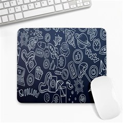 Internet Planet Drinks Large Mousepads by artworkshop