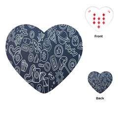 Internet Planet Drinks Playing Cards Single Design (heart) by artworkshop