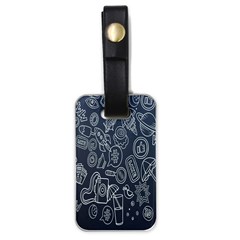 Internet Planet Drinks Luggage Tag (one Side) by artworkshop