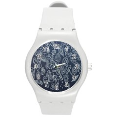 Internet Planet Drinks Round Plastic Sport Watch (m) by artworkshop