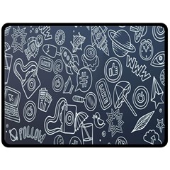 Internet Planet Drinks Double Sided Fleece Blanket (large)  by artworkshop