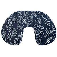 Internet Planet Drinks Travel Neck Pillow by artworkshop